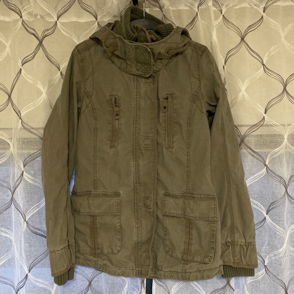 VANS Olive Utility Jacket - Picture 1 of 5
